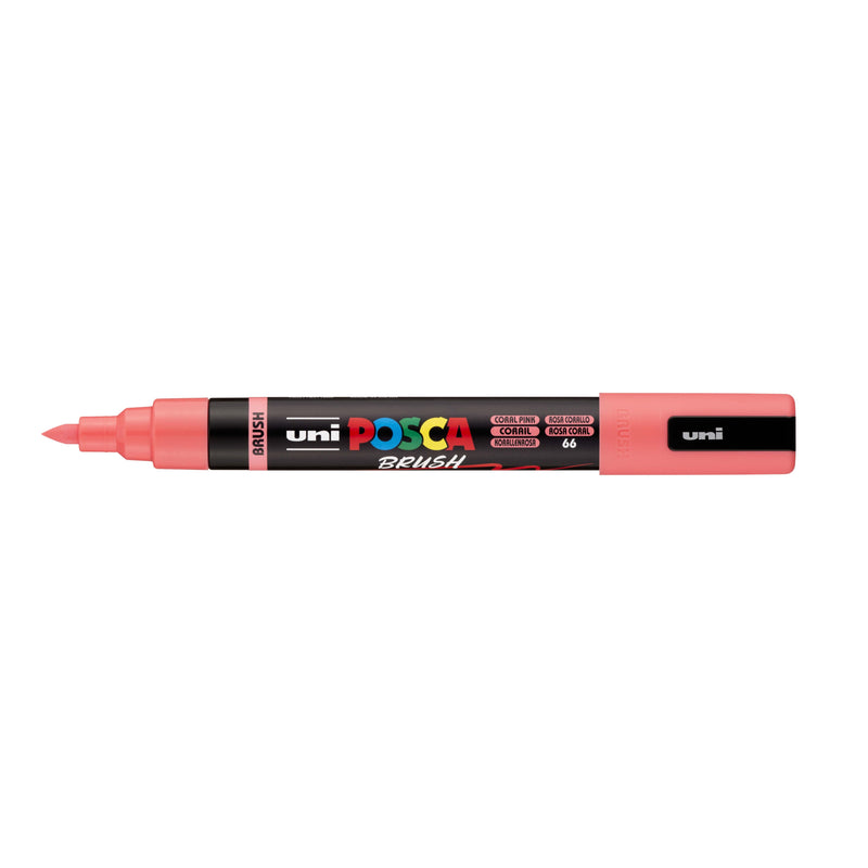 Posca -  Paintmarker uni  pc-5br brushpunt m koraal | 6 stuks