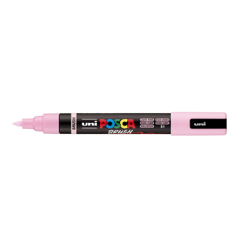 Posca -  Paintmarker uni  pc-5br brushpunt m lichtroze | 6 stuks