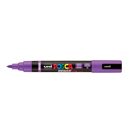 Posca -  Paintmarker uni  pc-5br brushpunt m violet | 6 stuks