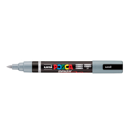 Posca -  Paintmarker uni  pc-5br brushpunt m grijs | 6 stuks