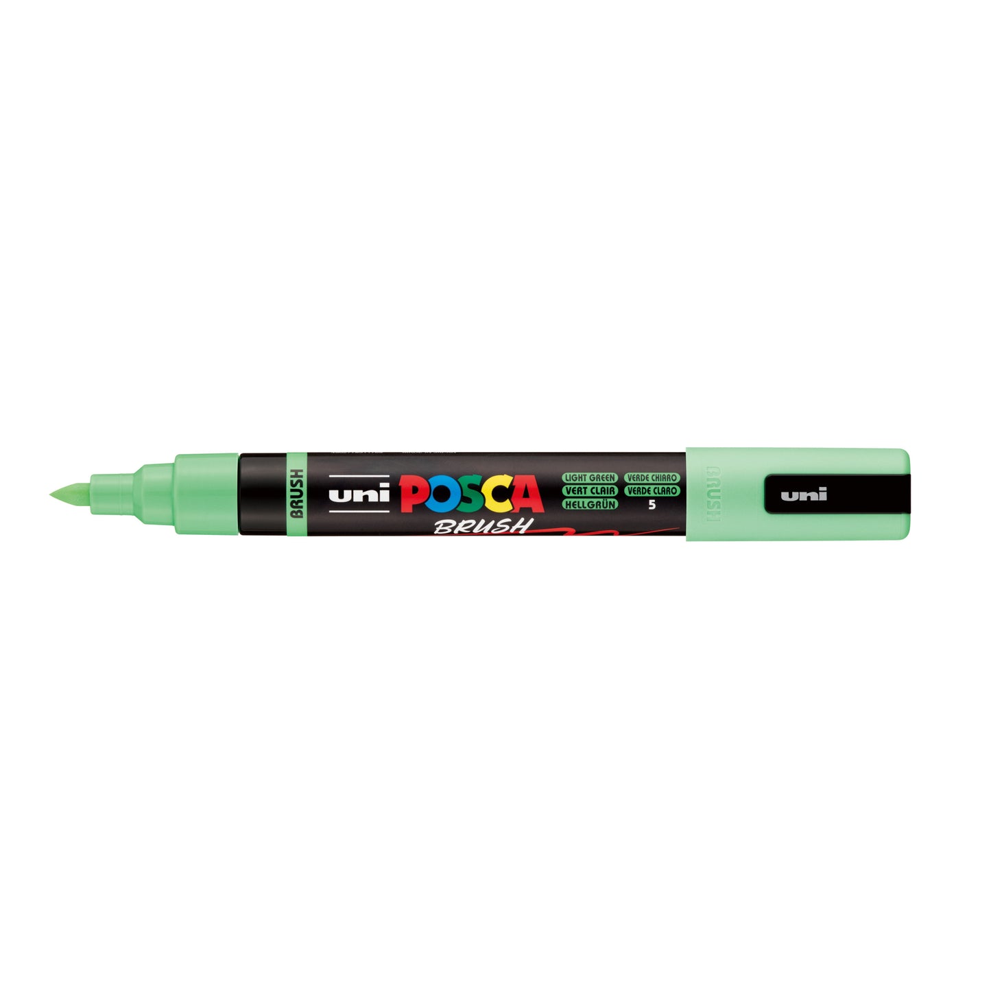 Posca -  Paintmarker uni  pc-5br brushpunt m lichtgn | 6 stuks
