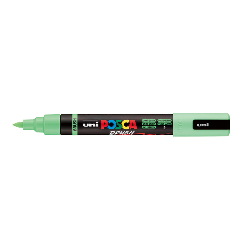 Posca -  Paintmarker uni  pc-5br brushpunt m lichtgn | 6 stuks