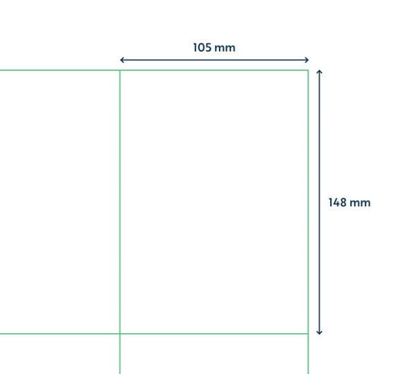 QBasic - Etikett A4 1.000 Blatt 105x148 mm 4000 Etiketten