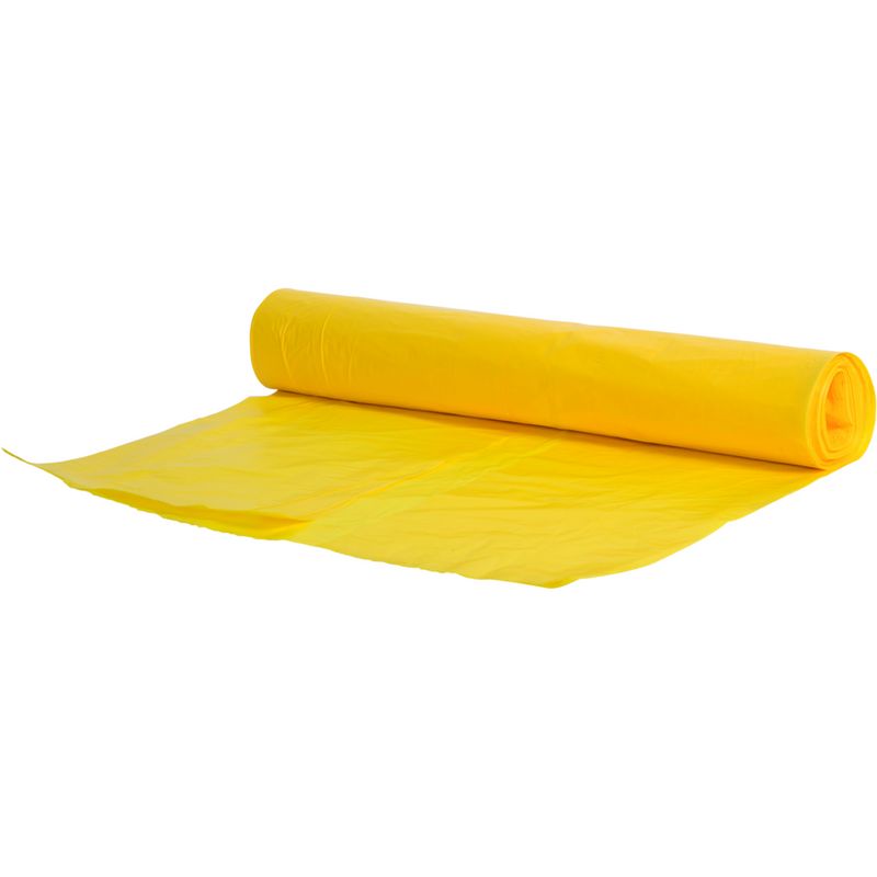 Powersterko - Abfallbeutel HDPE T23 58x100cm 70L gelbe Rolle mit 25 Stück