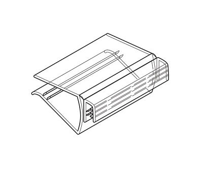 Klika - SuperGrip Regal Schilderhalter 38mm schmal bearbeiten 3 Stück