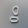 Klika -  Displayring wit ovaal 20mm 100 stuks
