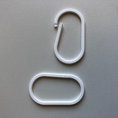 Klika -  Displayring wit ovaal 50mm 100 stuks