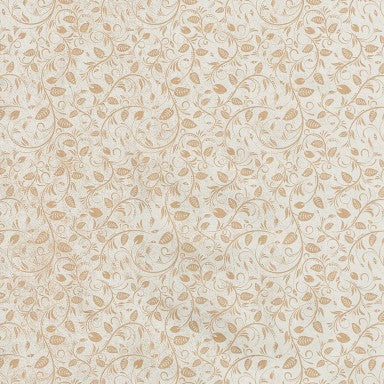 Klika - Geschenkpapier Geschenkpapier Braune Blätter in Weiß auf Braun 50 cm