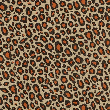 Klika - Geschenkpapier Geschenkpapier Leopard auf braun gerippt 30 cm