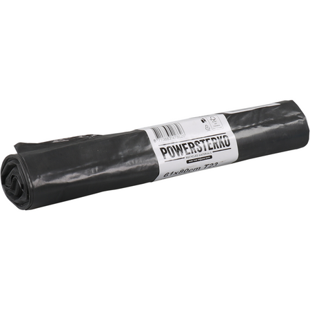 PowerSterko - Abfallbeutel | Recyceltes LDPE | 61x80cm | T23 | grau | 500 Stück