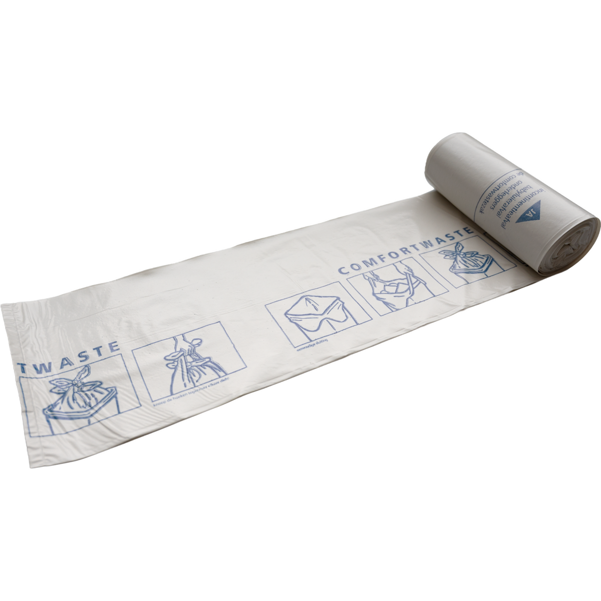 Klika -  Afvalzak | comfortwaste | Gerecycled LDPE | 60x80cm | T30 | wit | 250 stuks