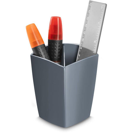 Gloss von CEP – Stiftebox mit 2 Fächern, grau