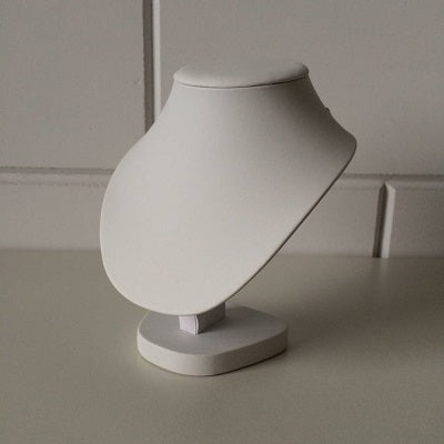 Klika - Halskette aus weißem Kunstleder, hoch 22 cm, 5 Stück