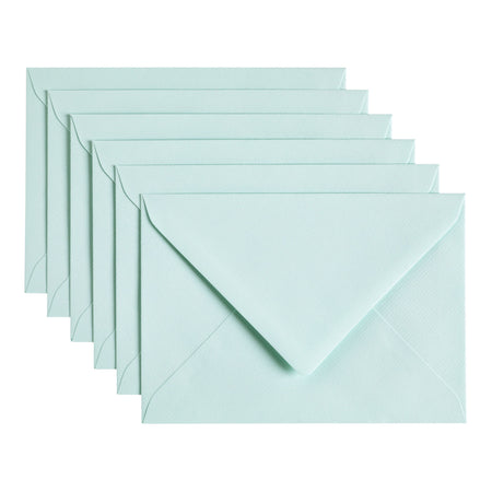 Papicolor - Briefumschlag C6 114x162mm meergrün, Packung mit 6 Stück
