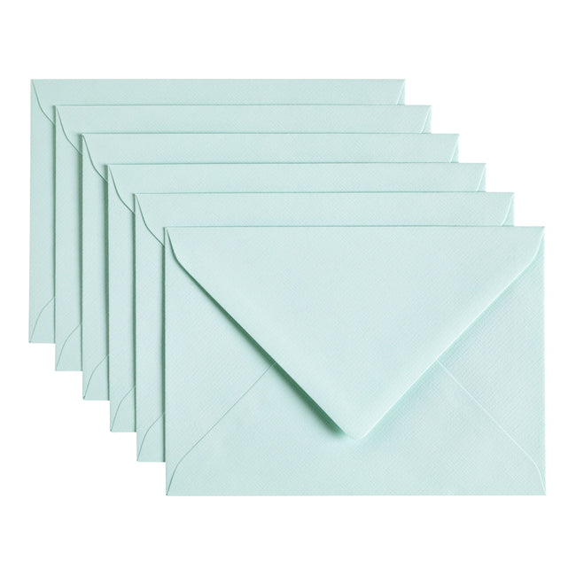 Papicolor - Briefumschlag C6 114x162mm meergrün, Packung mit 6 Stück