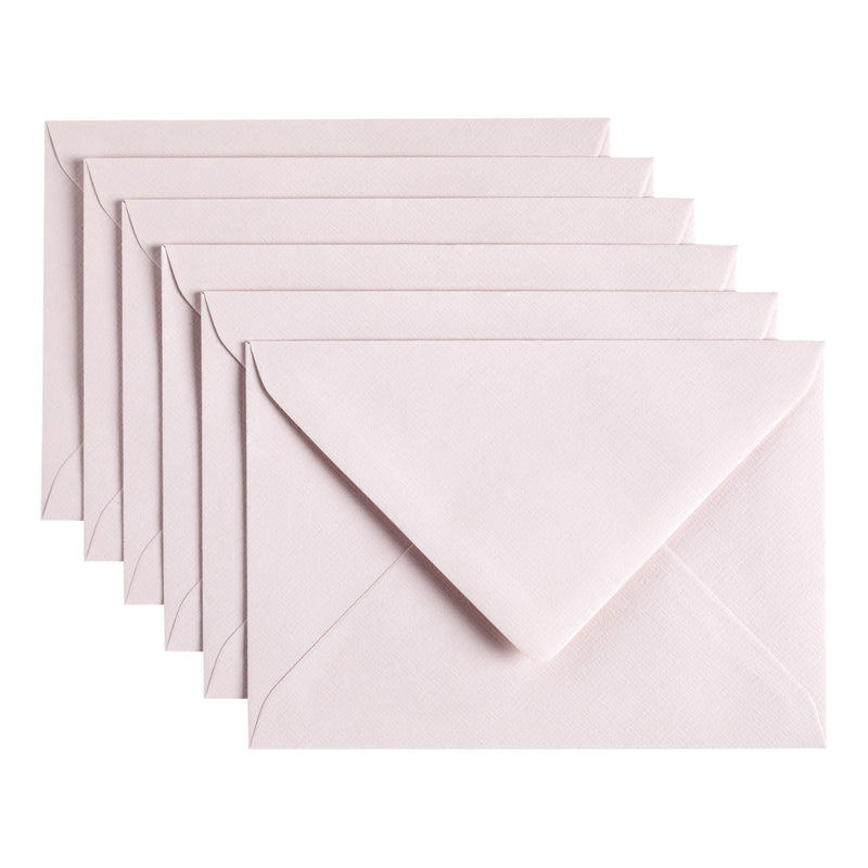 Papicolor - Briefumschlag C6 114x162mm hellrosa Packung mit 6 Stück