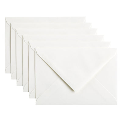 Papicolor - Briefumschlag C6 114x162mm hochweiß Packung mit 6 Stück