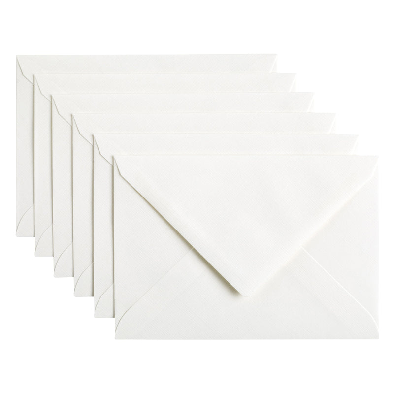 Papicolor - Briefumschlag C6 114x162mm hochweiß Packung mit 6 Stück