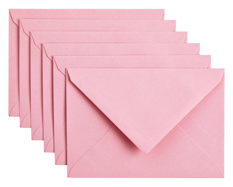 Papicolor - Briefumschlag C6 114x162mm babyrosa Packung mit 6 Stück