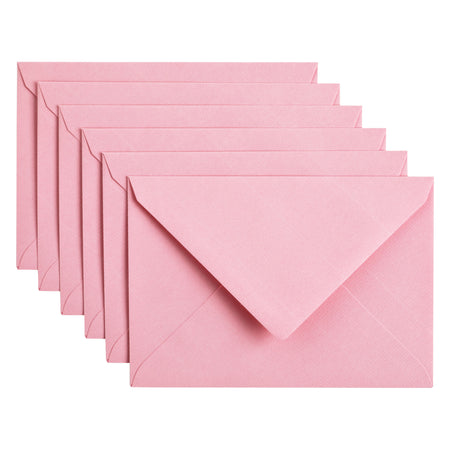 Papicolor - Briefumschlag C6 114x162mm babyrosa Packung mit 6 Stück