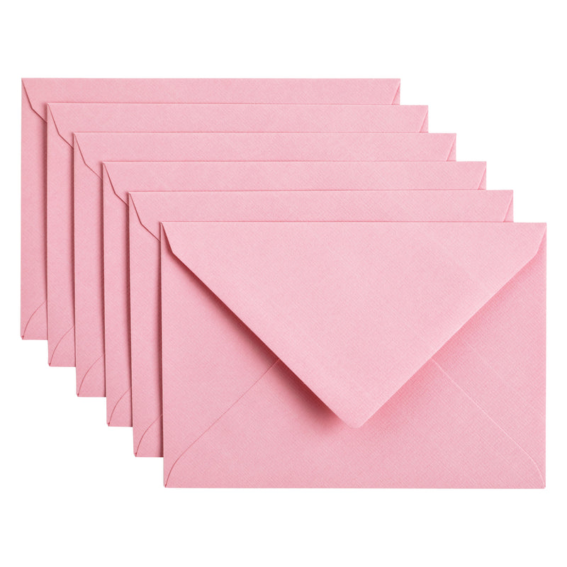 Papicolor - Briefumschlag C6 114x162mm babyrosa Packung mit 6 Stück
