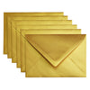 Papicolor - Briefumschlag C6 114x162mm Metallic-Gold, Packung mit 6 Stück