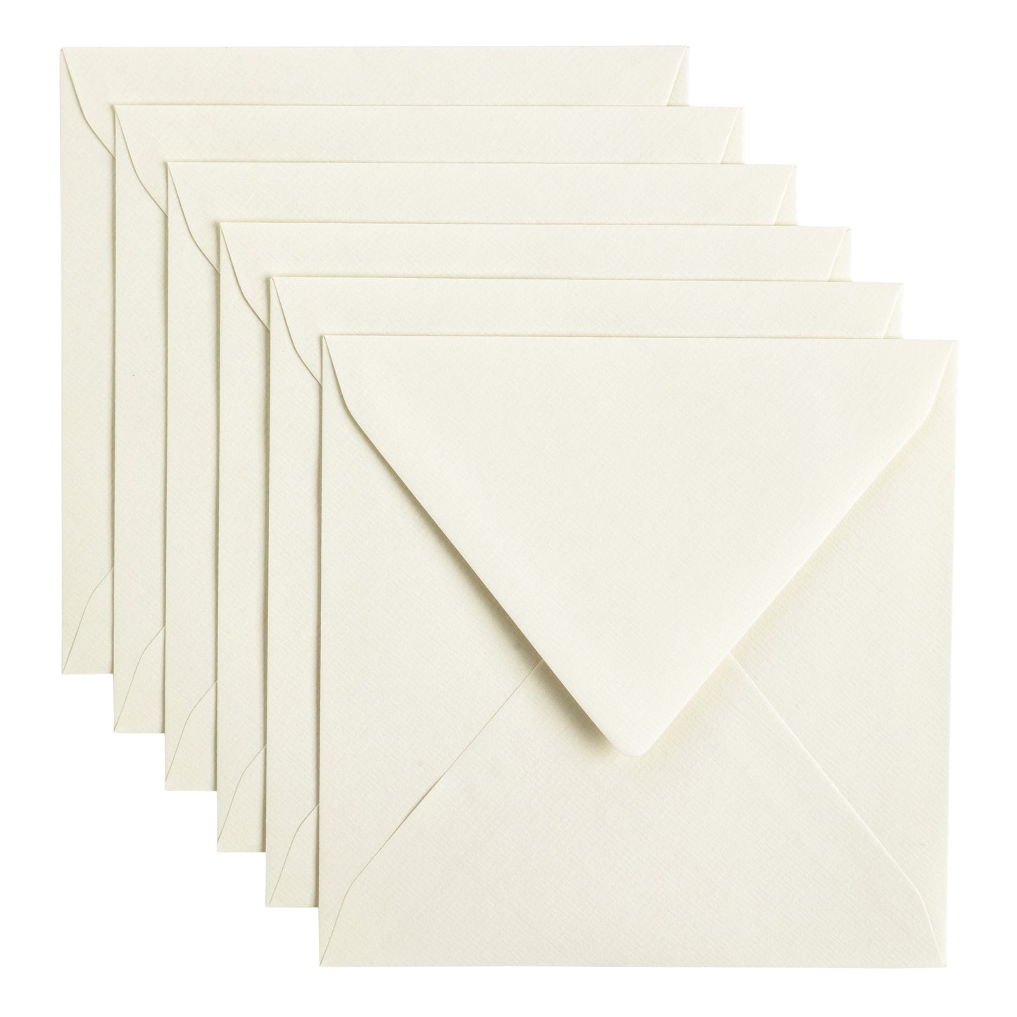 Papicolor - Umschlag 140x140mm nelkenweiß, Packung à 6 Stück