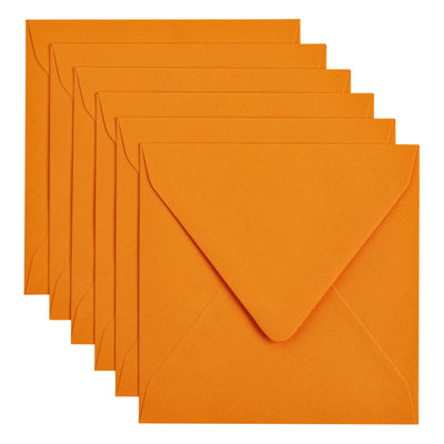Papicolor - Briefumschlag 140x140mm orange Packung mit 6 Stück