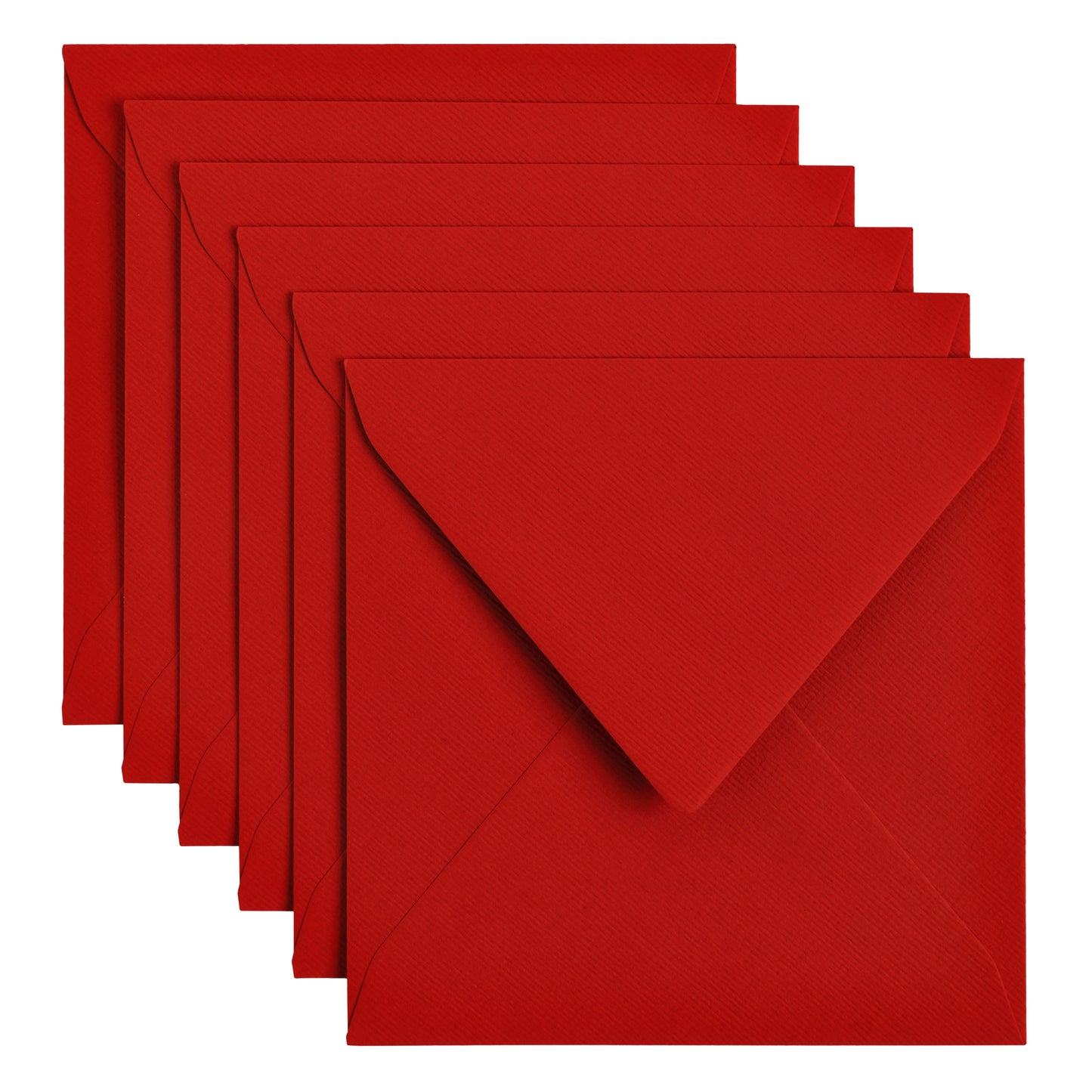 Papicolor - Briefumschlag 140x140mm rot Packung mit 6 Stück