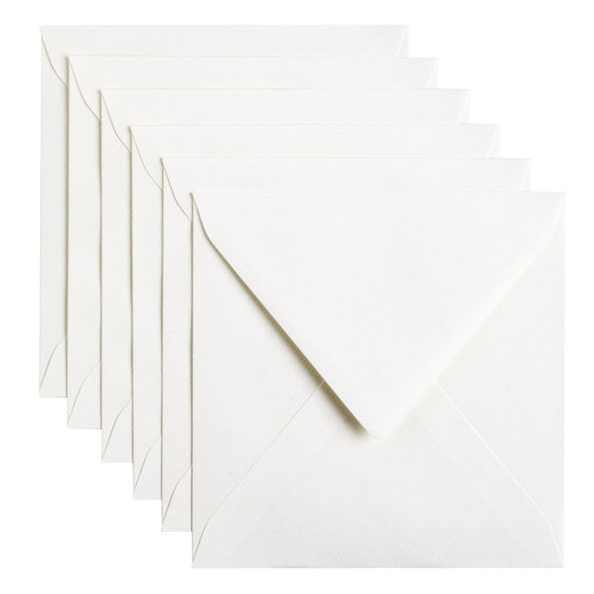 Papicolor - Briefumschlag 140x140mm hochweiß, Packung à 6 Stück