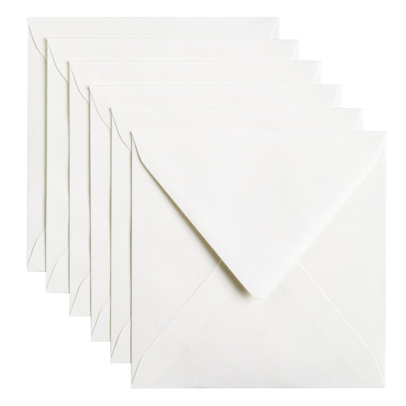 Papicolor - Briefumschlag 140x140mm hochweiß, Packung à 6 Stück