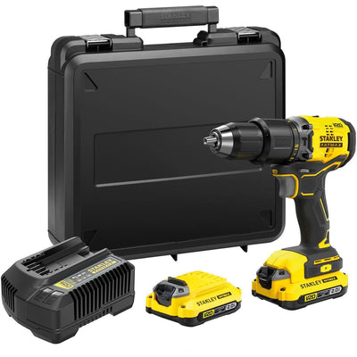 Stanley - FatMax Bürstenloser Schlagbohrschrauber im Koffer, 18 V, 2 x 2,0 AH