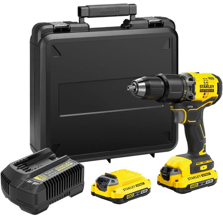Stanley - FatMax Bürstenloser Schlagbohrschrauber im Koffer, 18 V, 2 x 2,0 AH