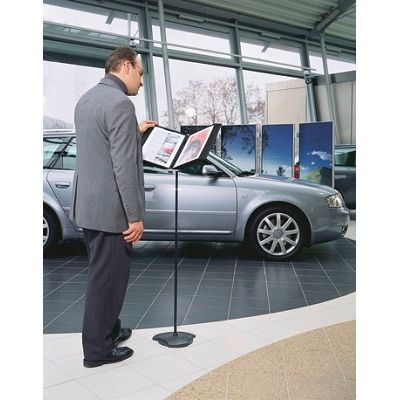Klika - Bodenständer für A4 10 Fenster schwarz