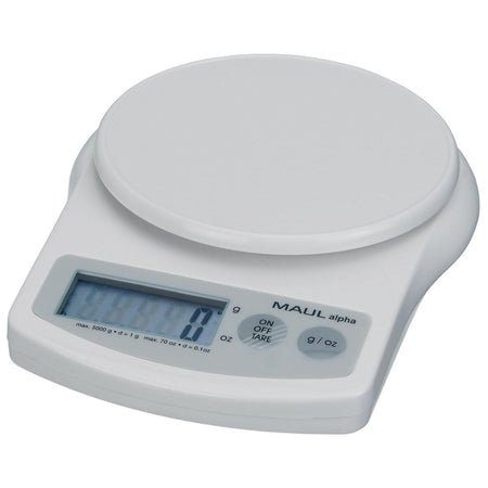 Maul - Briefwaage Alpha 5 kg (/1gr) inkl. Batterie weiß