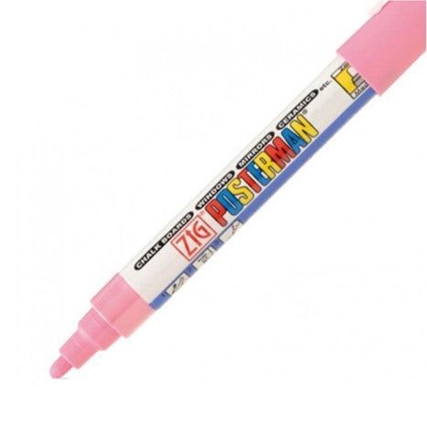 Marqueur de craie posterman pma-30 point moyen 2 mm rose
