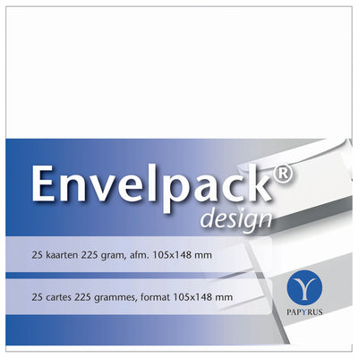 Papyrus - Single Card Envelpack Design A6 105x148mm weiß 894426 25er Set