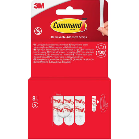 Command - kleine Klebestreifen, Blister mit 8 Stück