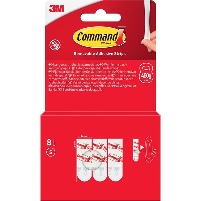 Command - kleine Klebestreifen, Blister mit 8 Stück