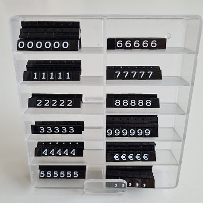 Klika - Gewinnkassette Vitrine 6mm schwarz/weiß 3 Stück