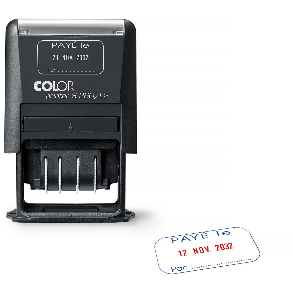 Colop -  tekststempel Printer S260/L2 N, met datum en BETAALD