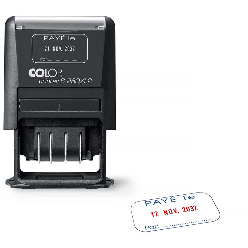 Colop -  tekststempel Printer S260/L2 N, met datum en BETAALD