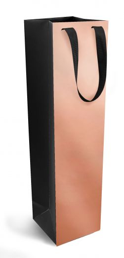 Wijnflestas 1 fles 95+91x385mm Copper coated (10 stuks)