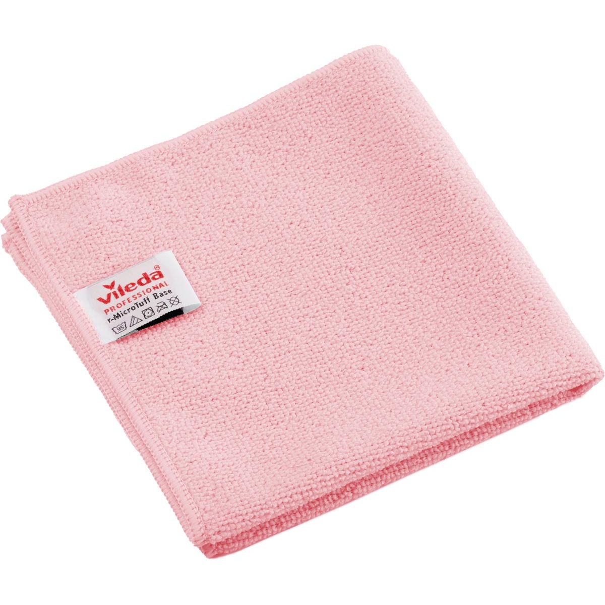 Vileda - Professionelles Mikrofasertuch r-MicroTuff Base, 5er-Pack, rot