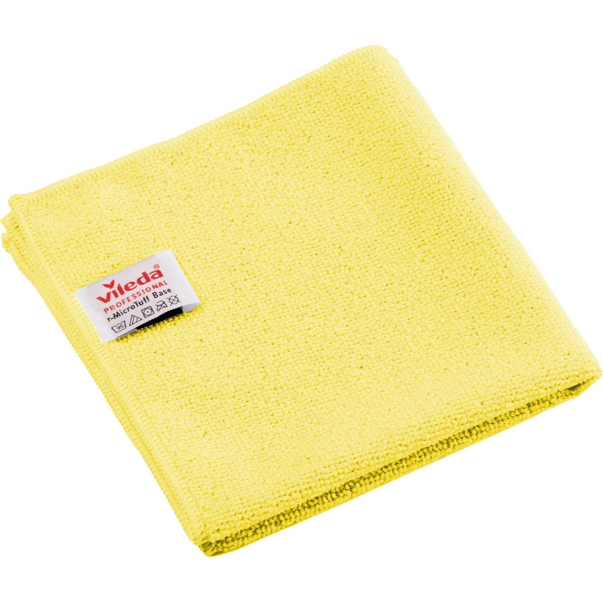 Vileda - Professionelles r-MicroTuff Base Mikrofasertuch, 5er-Pack, gelb