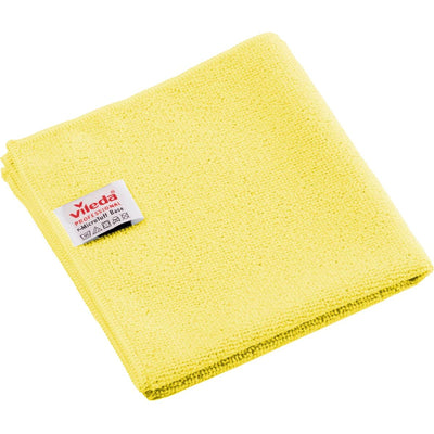 Vileda - Professionelles r-MicroTuff Base Mikrofasertuch, 5er-Pack, gelb
