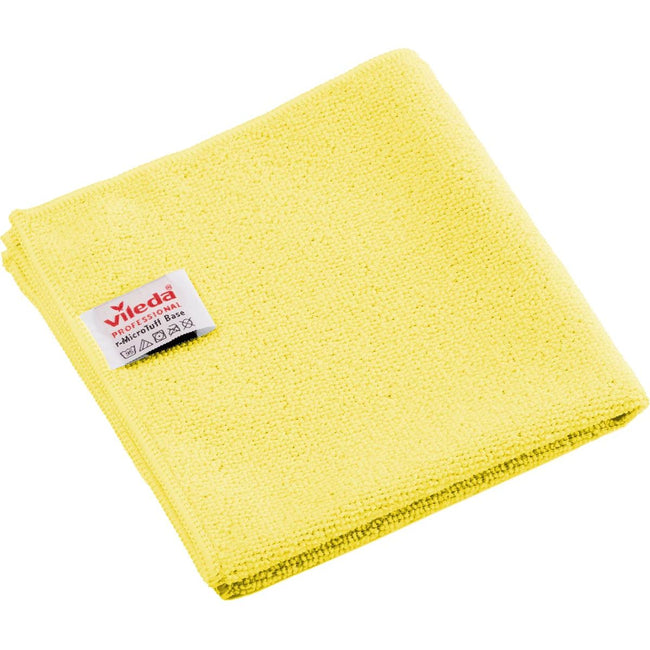 Vileda - Professionelles r-MicroTuff Base Mikrofasertuch, 5er-Pack, gelb