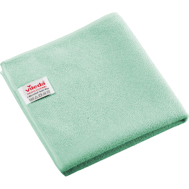 Vileda - Professionelles r-MicroTuff Swift Max Mikrofasertuch, 5er Pack, grün