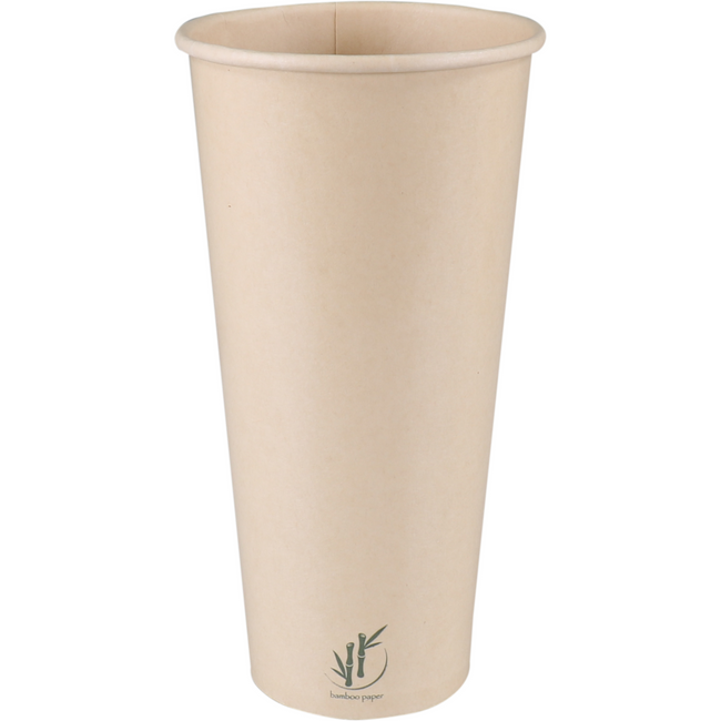 Depa -  | Milkshakebeker | Bamboepapier + PE | 500ml | 22oz | Ø90mm | lichtbruin | 1000 stuks