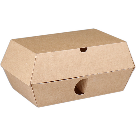 Depa - Bak | Ersatzpapier | Pommes-Box | 134x77x36mm | braun | 250 Stück